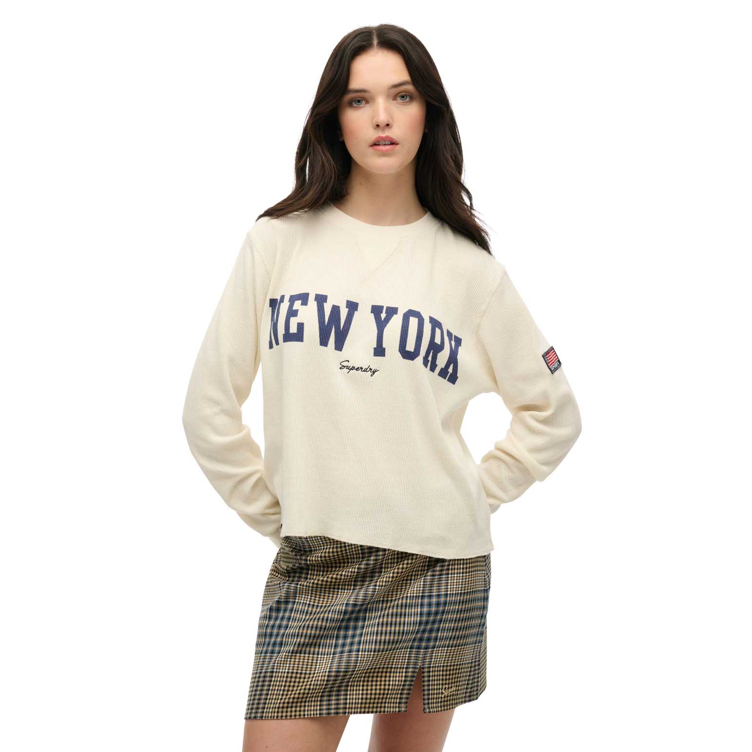 Superdry Ath Essential Graphic LS Top